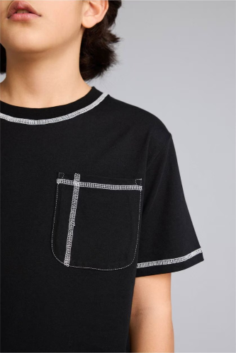 Resim Defacto Erkek Çocuk T-shirt G7138A8/BK81