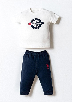 Resim U.S. Polo Assn Bebek Erkek Bebek Sweat Takım Usb2875