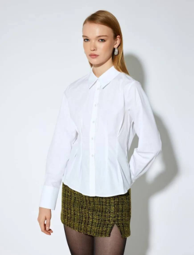 Resim Koton Kadın Gömlek 5WAK60157UW