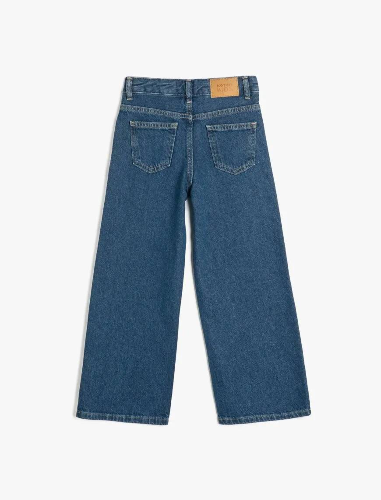 Resim Koton Kız Çocuk Jean Pantolon 5SKG40052AD