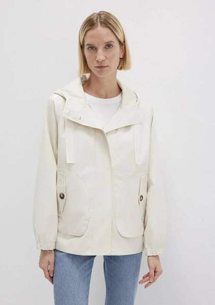 Resim Mavi Kapüşonlu Kadın Mont M1110014-70223