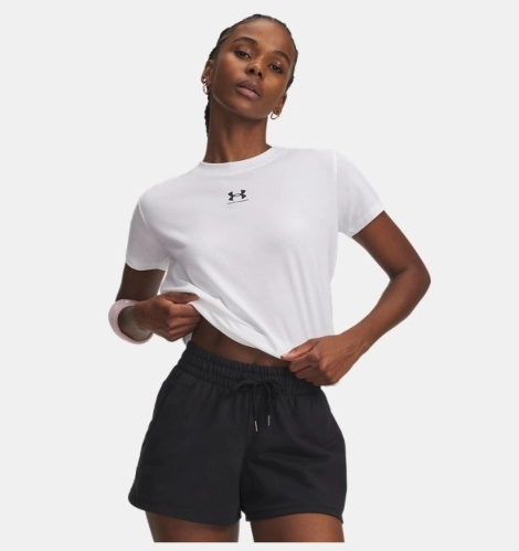 Resim Under Armour Ua Rival Core Ss Kadın T-Shirt 1383648-100