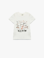 Resim Koton Kız Çocuk T-shirt 6SKG10242AK