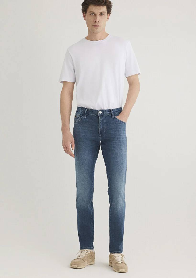 Resim Mavi Jake Erkek Jean Pantolon M0042289559