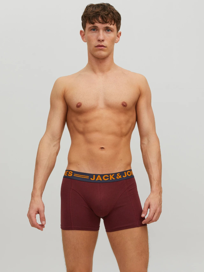Resim Jack & Jones Jacaıden Solıd Trunks 3 Pack Sn Erkek Boxer&Külot 12113943