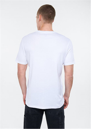 Resim Mavi Basıc Erkek T-Shirt M0610360-620