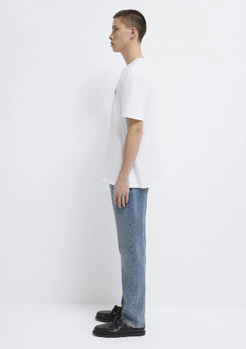 Resim Mavi Logo Nakışlı Erkek T-Shirt M067074-620