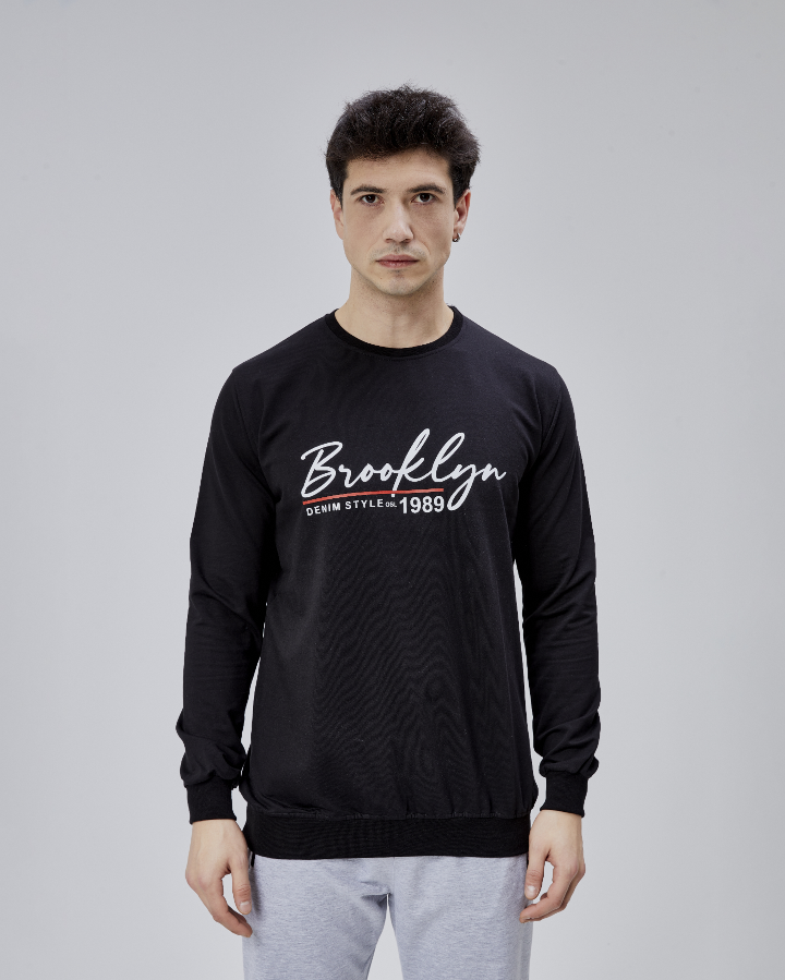 Resim Paul&More Erkek Sweat Brooklyn 0 Yaka 2 İp