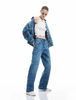 Resim Koton Kadın Jean Pantolon 5Sal40157Md