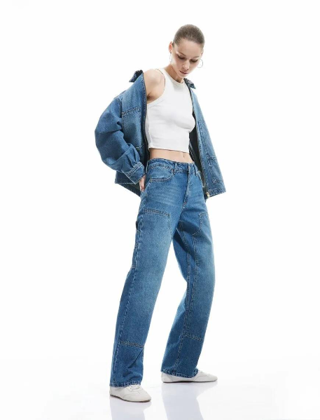 Resim Koton Kadın Jean Pantolon 5Sal40157Md