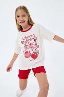 Resim Yenikoza Kız Çocuk Şort Takım