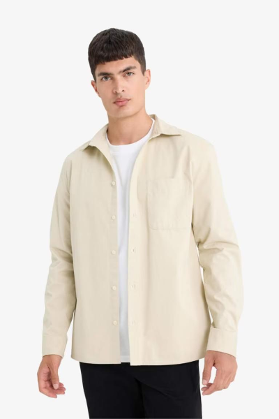 Resim Defacto Erkek Uzun Kol Gömlek E8112AX/BG359