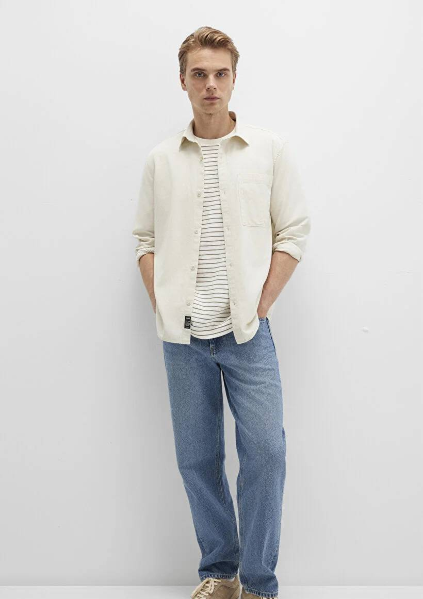 Resim Mavi Erkek Uzun Kol Gömlek M0211658-70134