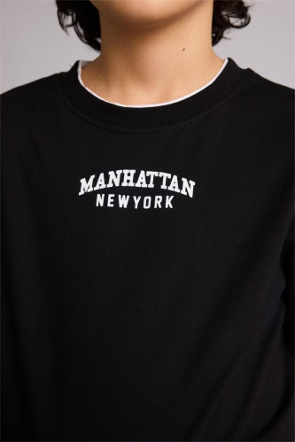 Resim Defacto Erkek Çocuk T-shirt G7150A8/BK81