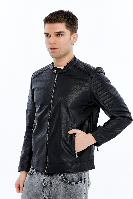 Resim Yenikoza Erkek Deri Mont ve Ceket