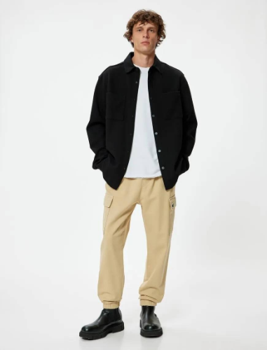 Resim Koton Erkek Kanvas Pantolon 5WAM40006HW