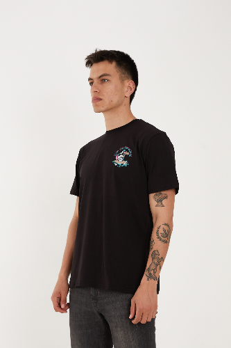 Resim Paul&More T-004 Skull Erkek T-Shirt