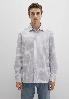 Resim Mavi Çizgili Erkek Gömlek M0211693-91013