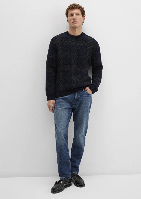 Resim Mavi Jakarlı Erkek Kazak M0710333-70497