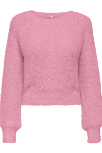 Resim Only Onllulu Ls Rib Short O-Neck Cc Knt Kadın Kazak 15350650