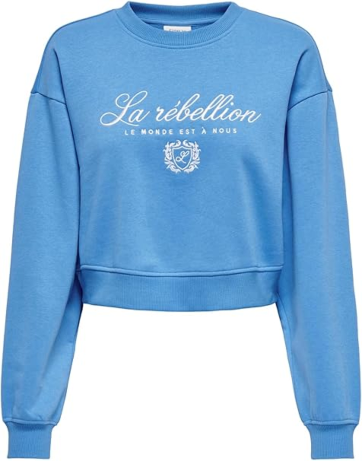 Resim Only Onlruna L/S O-Neck Box Cc Swt Kadın Sweat 15313683