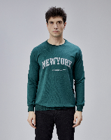 Resim Paul&More Erkek Sweat New York Baskı 0 Yaka 2 İp