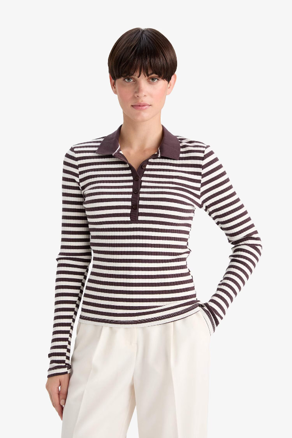 Resim Defacto Kadın T-shirt F7808AX/BR232