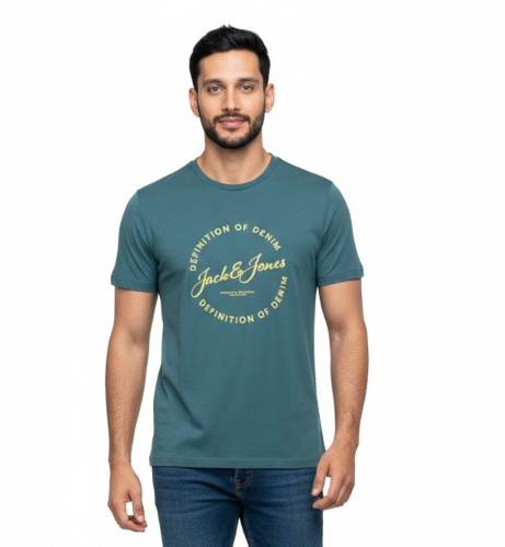 Resim Jack & Jones Jjgrayson Tee Ss Crew Neck Erkek T-shirt 12288377