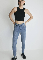 Resim Mavi Kadın Jean Pantolon M100980-82194