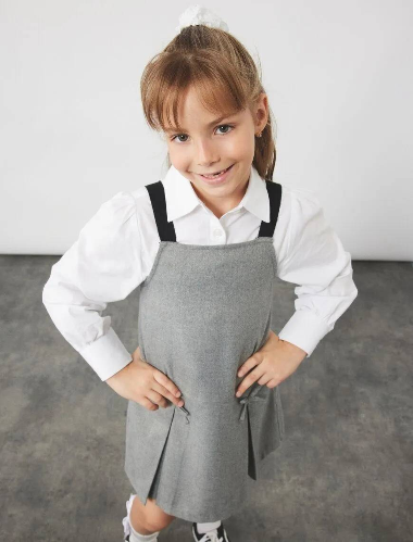 Resim Koton Kız Çocuk Uzun Kol Gömlek 6WKG60002AW