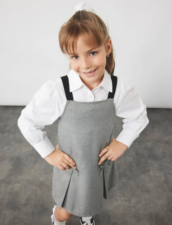 Resim Koton Kız Çocuk Uzun Kol Gömlek 6WKG60002AW