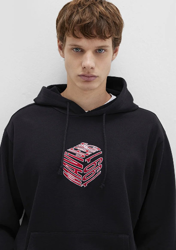 Resim Mavi 1991 Kapüşonlu Erkek Sweat M0S10397-900