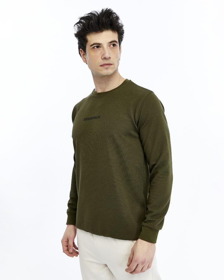 Resim Paul&More Erkek Sweat Essentıals Baskı Ottoban