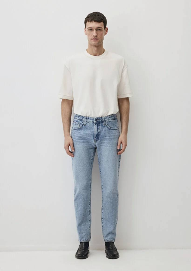 Resim Mavi Tapered Erkek Jean Pantolon M0010172-89642