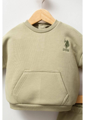 Resim U.S. Polo Assn Kids Erkek Bebek Sweat Takım USB2585
