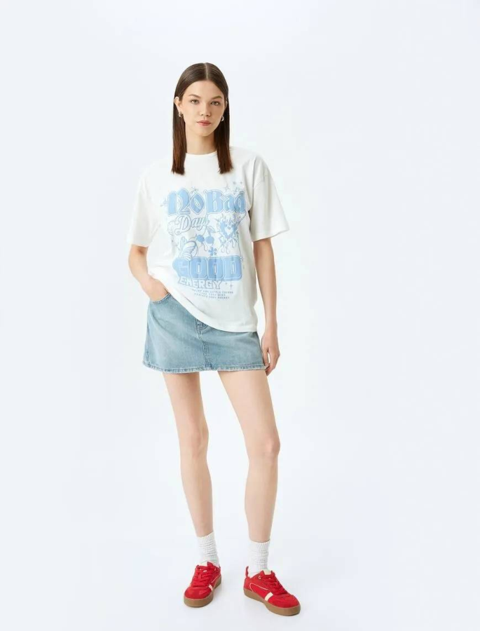 Resim Koton Kadın T-shirt 5SAL10123IK