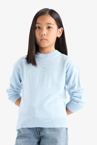 Resim Defacto Kız Çocuk  Kazak C6902A8/BE366