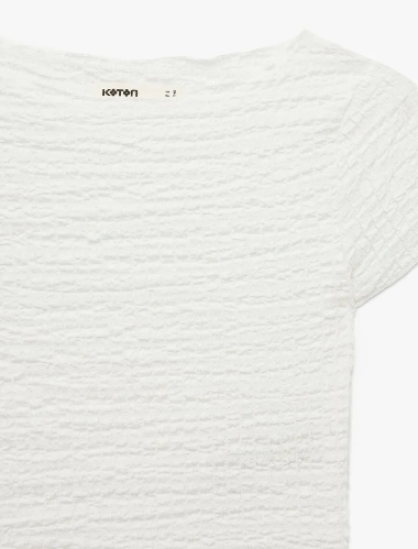 Resim Koton Kadın T-shirt 6SAK50355EK