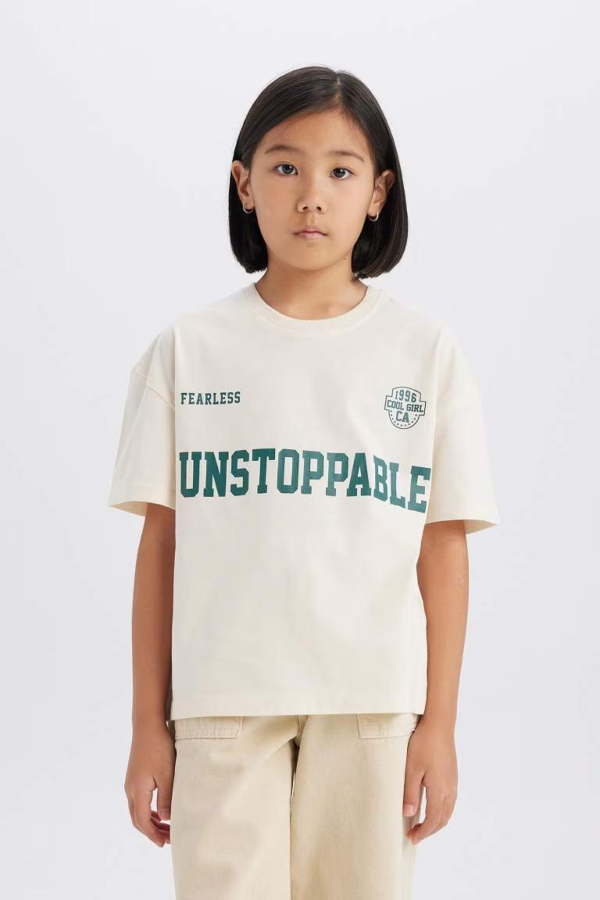 Resim Defacto Kız Çocuk  T-shirt D8538A8/ER233