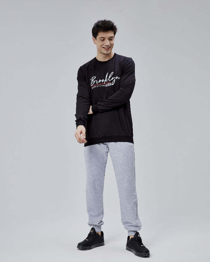 Resim Paul&More Erkek Sweat Brooklyn 0 Yaka 2 İp