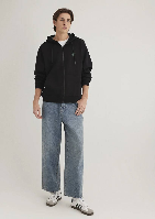 Resim Mavi Fermuarlı Erkek Sweatshirt M066979-900