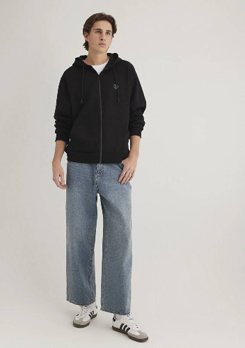 Resim Mavi Fermuarlı Erkek Sweatshirt M066979-900