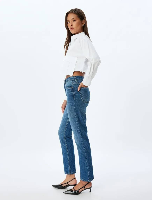 Resim Koton Kadın Jean Pantolon 5Wal40200Md