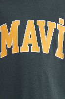 Resim Mavi Logo Tişört Yosun Yeşili Erkek T-Shirt M0611711-71598