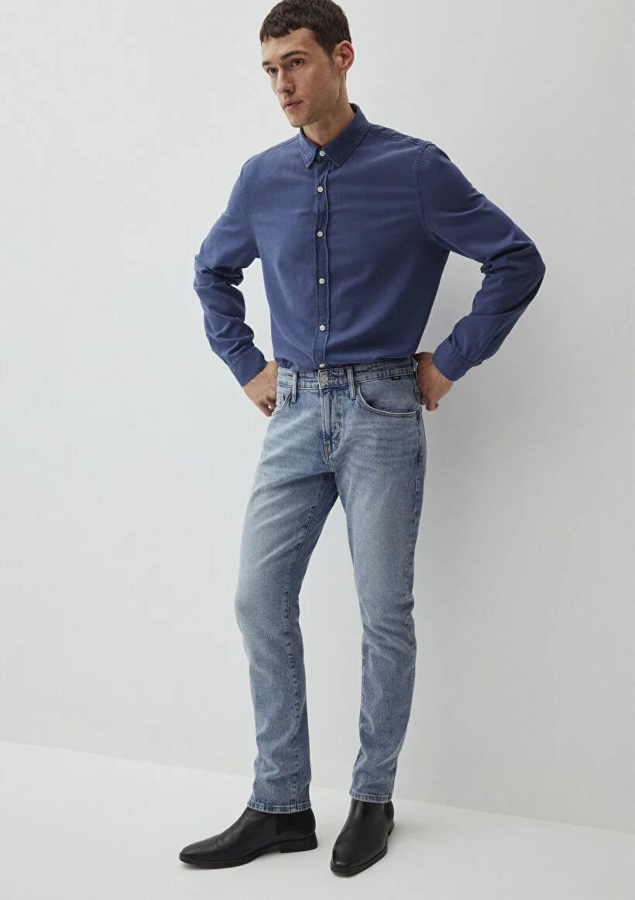 Resim Mavi Jake Erkek Jean Pantolon M0042287847