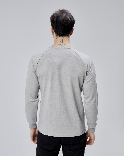 Resim Paul&More Erkek Sweat Pozitif Baskı Reglan Kol Bürümcük