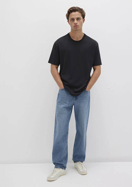 Resim Mavi Erkek T-shirt M066249-900