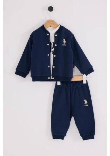 Resim U.S. Polo Assn Kids Erkek Bebek Sweat Takım USB2520