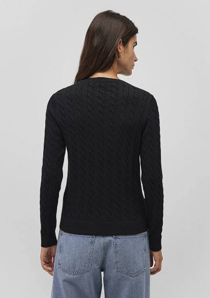 Resim Mavi Bisiklet Yaka Kadın Kazak M1710341-900