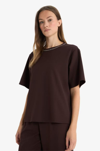 Resim Defacto Kadın T-shirt E9894AX/BN539